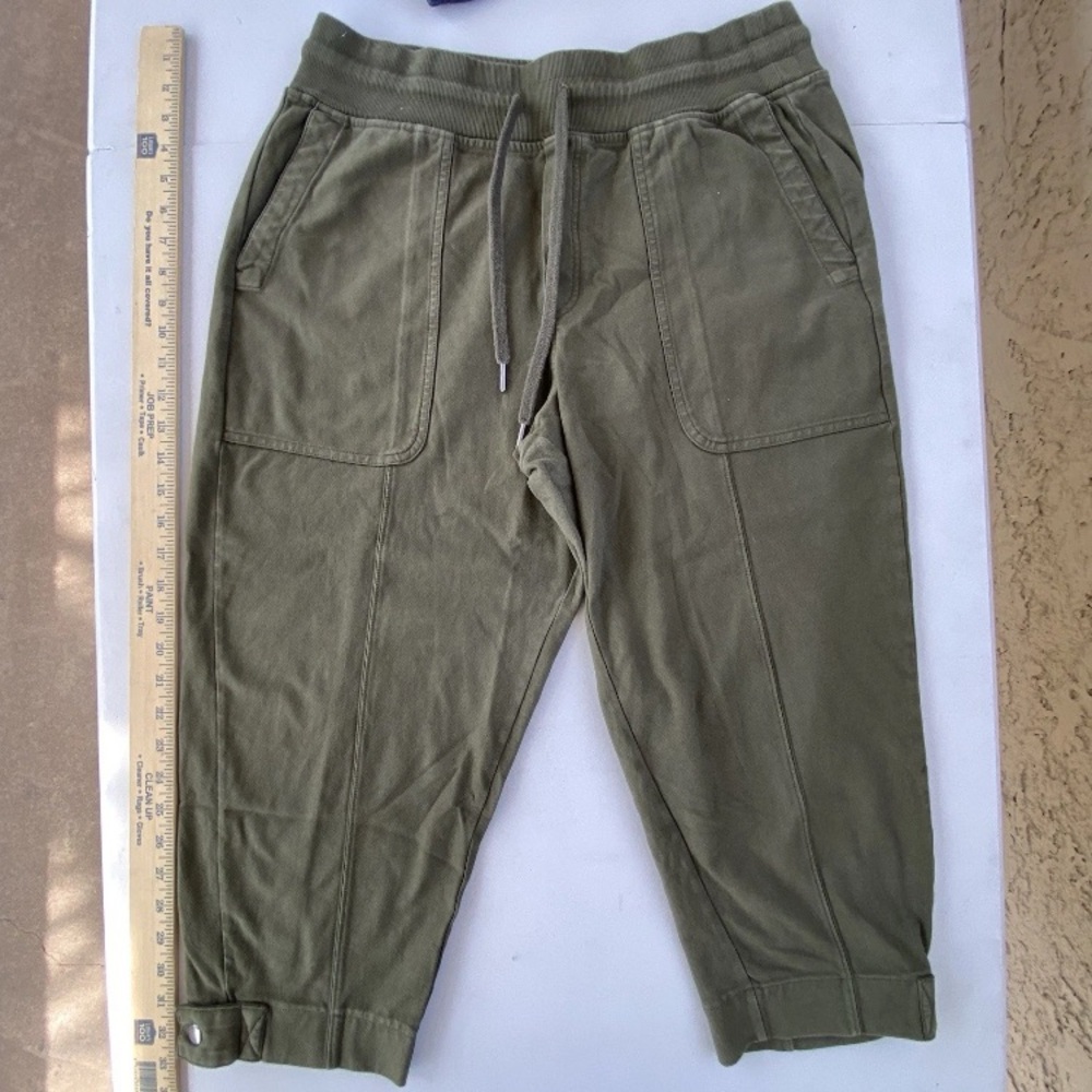 Athleta Farallon Weekender Pant L Large Aspen Olive #798616
